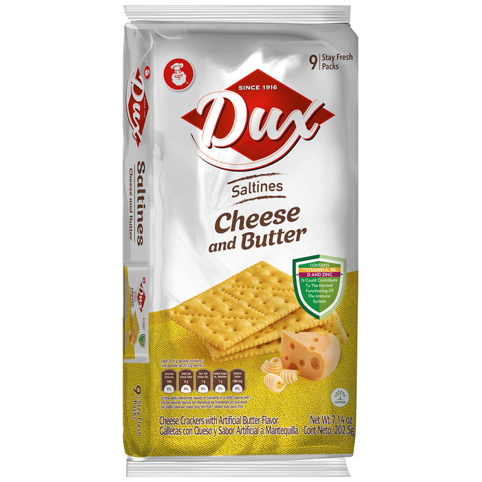 Dux Cheese and Butter, Crackers Bag, 7 Oz