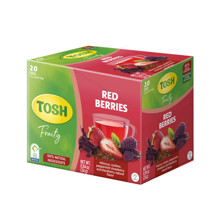 Té de hierbas Tosh con frutos rojos 0,84 oz - 20 ct