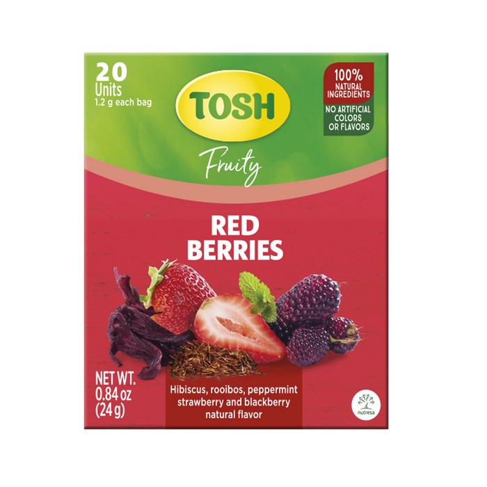 Té de hierbas Tosh con frutos rojos 0,84 oz - 20 ct