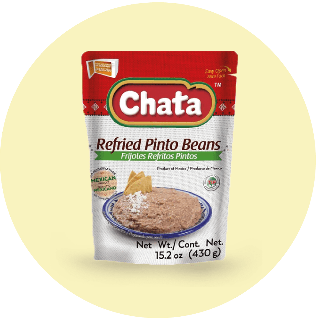 Chata refried pinto beans 15.2Oz