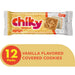 Chiky, Vanilla Cookies, Bag 16.9 Oz, Each Bag contains, 12 inner packs of 6 cookies, A crisp vanilla cookie, dipped in Vanilla chocolate