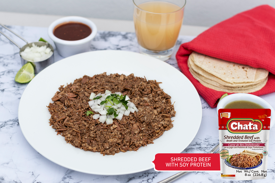 Chata Shredded Beef Pouch, 8 oz