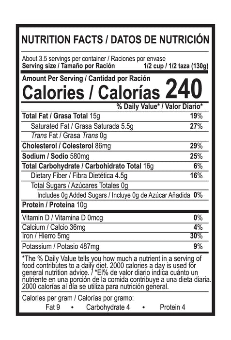 Chata Refried Beans With Chorizo & Cheese Pouch, 15.2 oz