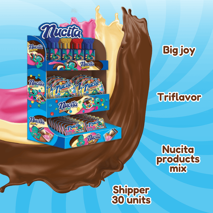 Nucita Assorted Creamy Candy Shipper, Super 4, Patitas, and Confites, 18.41 Oz
