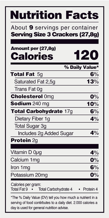 Dux Wheat Bran Crackers Bag, 9 Count, 8.8 oz