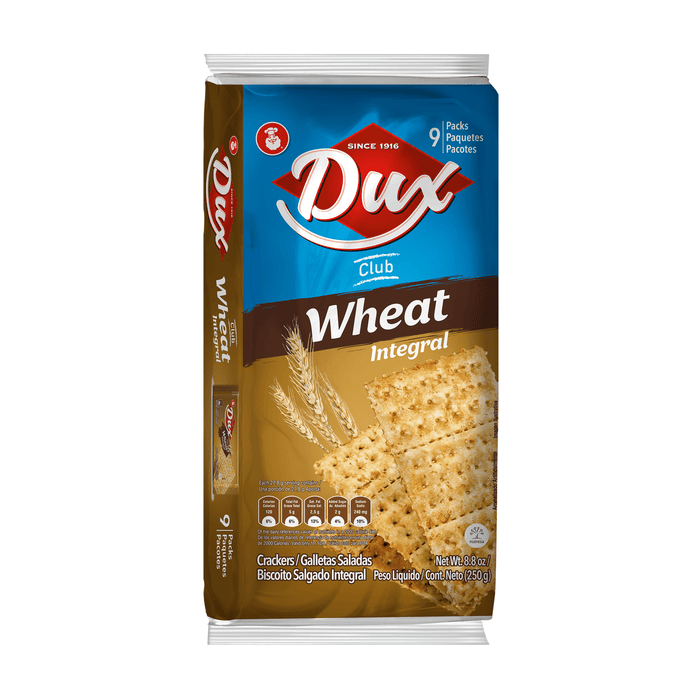 Dux Wheat Bran Crackers Bag, 9 Count, 8.8 oz