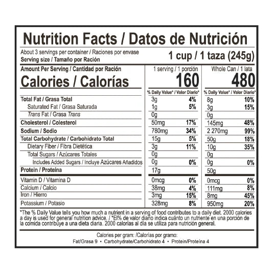 Chata, Pozole Pork With Hominy Soup, Can 25 Oz, high-quality ingredients, authentic Mexican food, no refrigeration required.