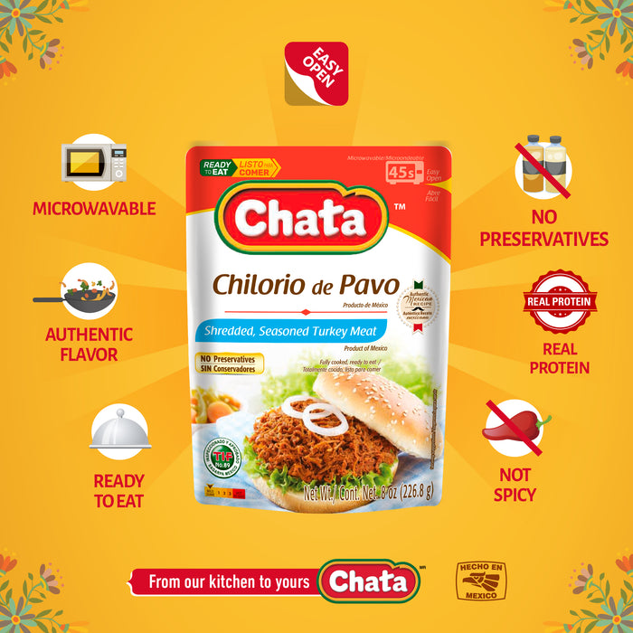 Chata Chilorio Turkey Pouch, 8.8 oz