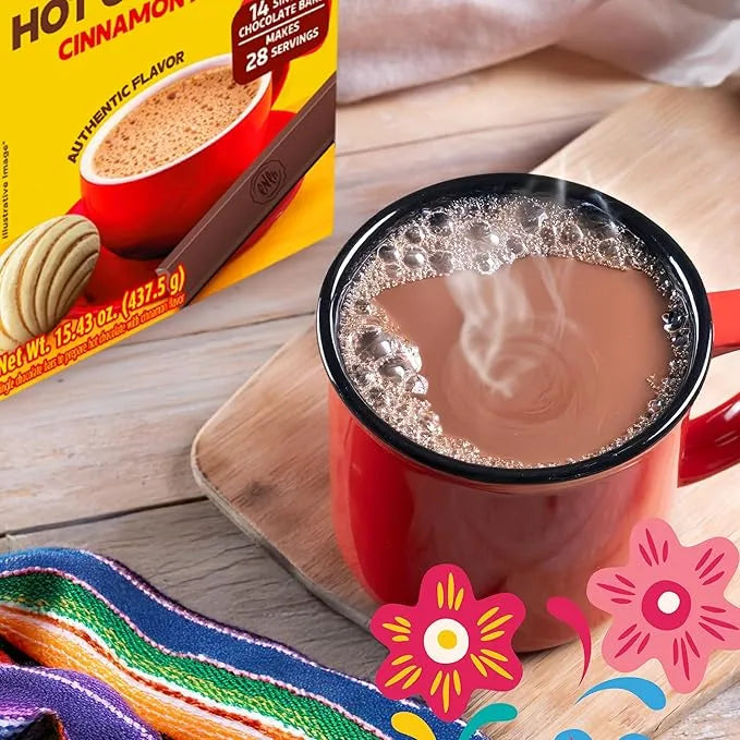 Corona Hot Chocolate Single Serve Bars, Cinnamon Flavor, 14 Tablets, 15.43 oz