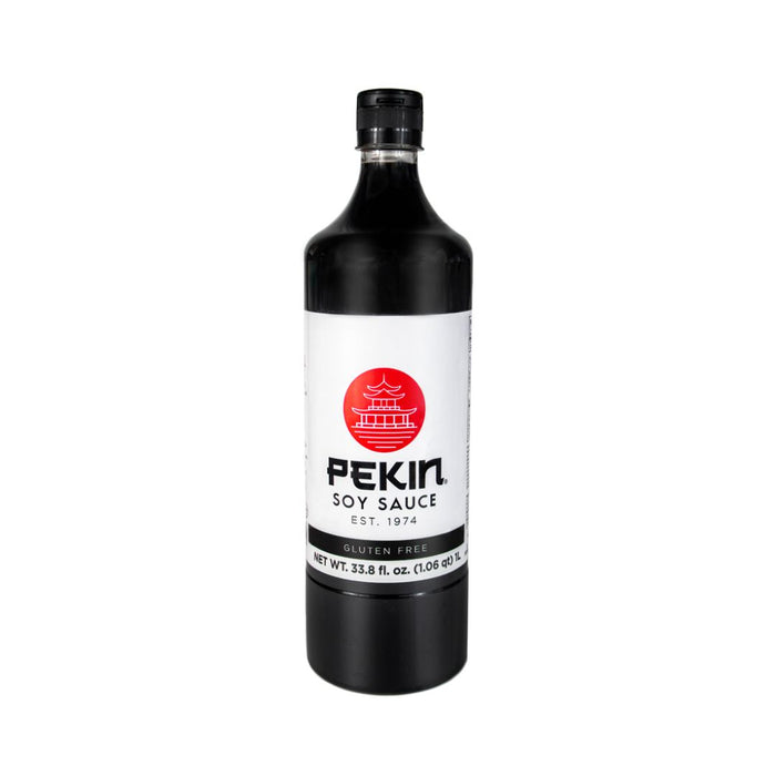 Pekin, Soy Sauce, 33.8 Oz, Fluid Liquid, Bottle, Gluten-free, quality ingredients.