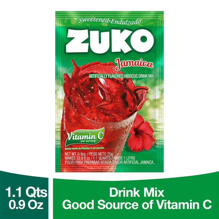 Zuko Drink Mix Jamaica Individual Pack, 24 Count, 0.9 oz