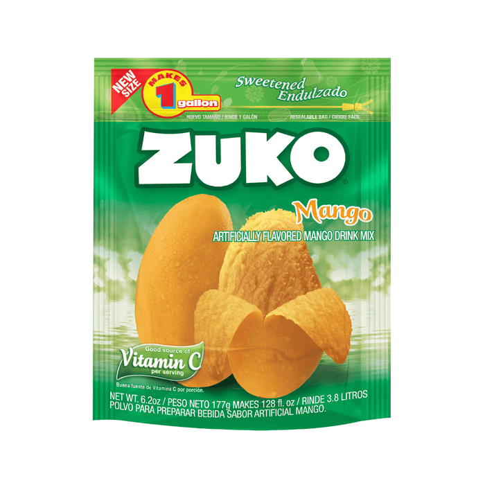 Zuko Drink Mix Mango Gallon Pack, 6.2 oz