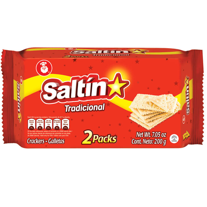 Saltine, Crackers Pack, 7.05 Oz, 2 inner packs, crispy flavor