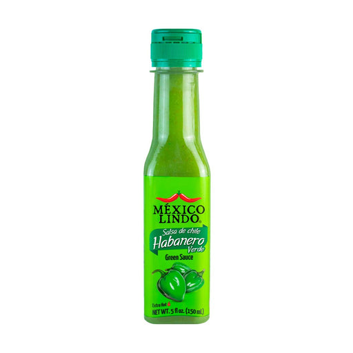 Mexico Lindo, Habanero Green Hot Sauce, 5 Oz, scoville level 77.000