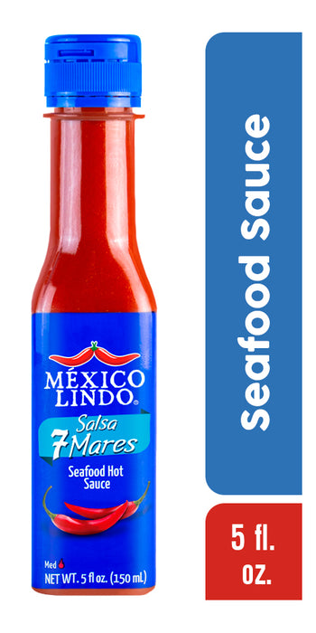 Mexico Lindo, 7 Mares Hot Sauce, 5 Oz, Scoville level 10.800