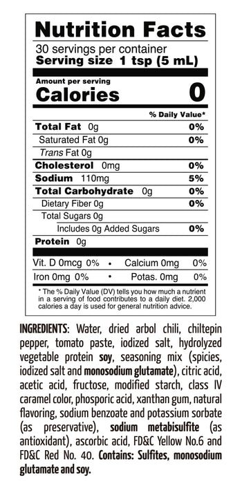 Mexico Lindo, Picante Negra, Xxxtra Hot Sauce, 5 Oz, Scoville level 80.000