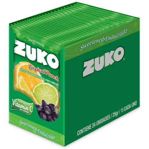 Zuko Tropical Punch 0.9 Oz - 24 units