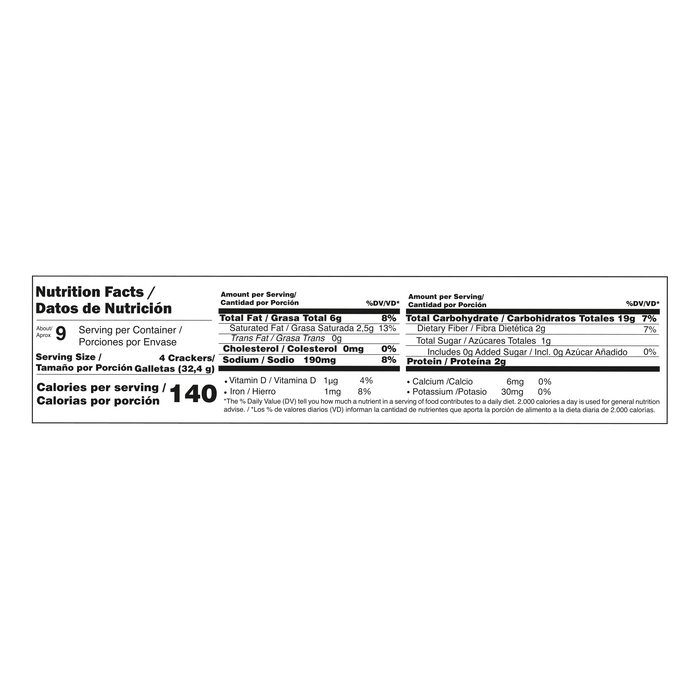 Saltin, Integral Crackers Pack, 9.7 Oz, 2 inner packs, crispy flavor, Grain and Seeds