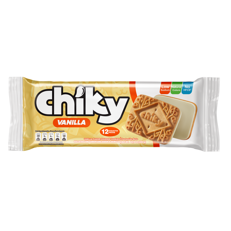 Chiky Vanilla Cookies, 12 Count, 16.9 oz