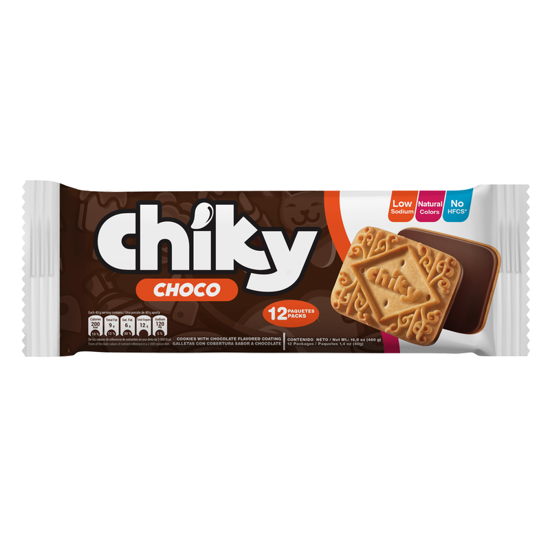 Chiky Chocolate Cookies, 12 Snack Packs, 16.9 oz