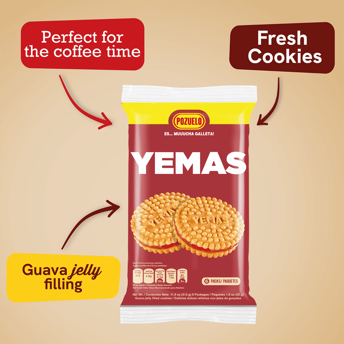 Yemas Cookies Bag, 11 oz