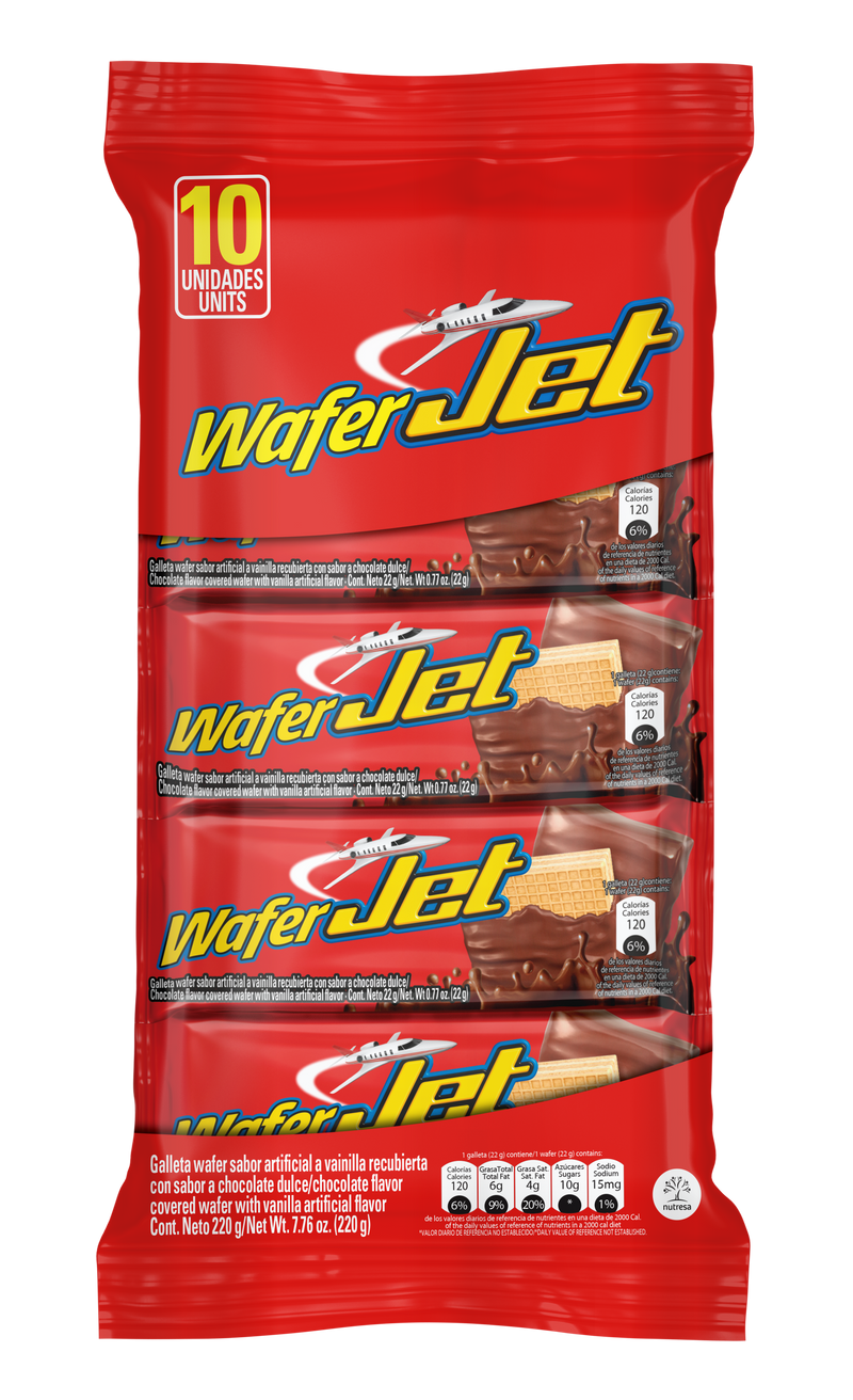 Jet Wafer Vanilla Bag, 10 Count, 7.7 oz