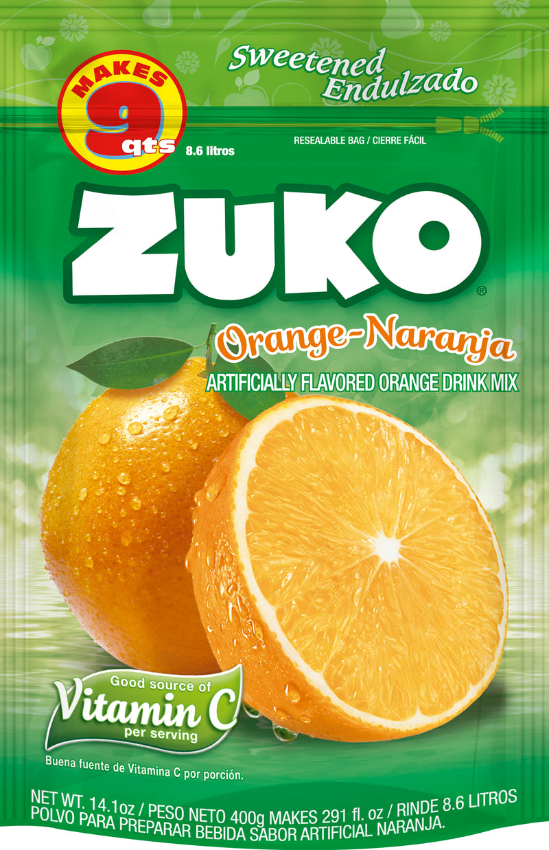 Zuko Drink Mix Orange Family Pack, 14.1 oz