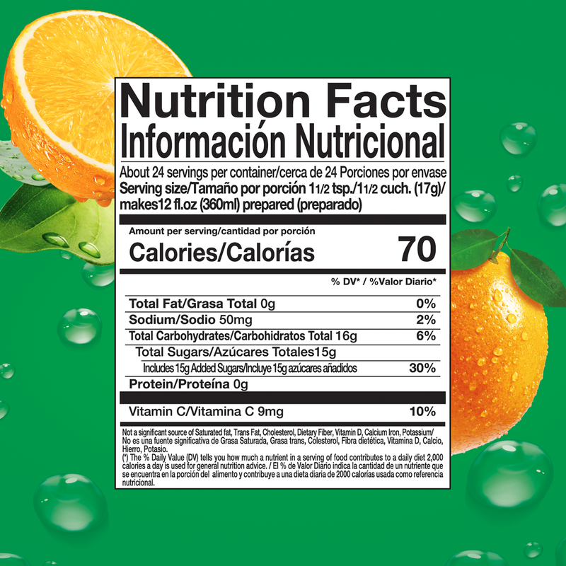 Zuko Drink Mix Orange Family Pack, 14.1 oz