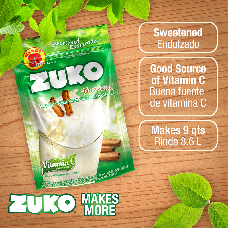 Zuko Drink Mix Horchata Family Pack, 14.1 oz