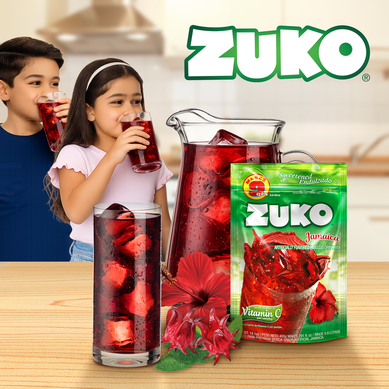 Zuko Drink Mix Jamaica Family Pack, 14.1 oz