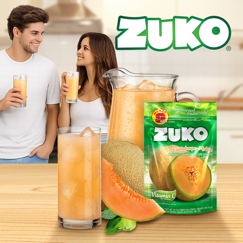Zuko Drink Mix Cantaloupe Family Pack, 14.1 oz