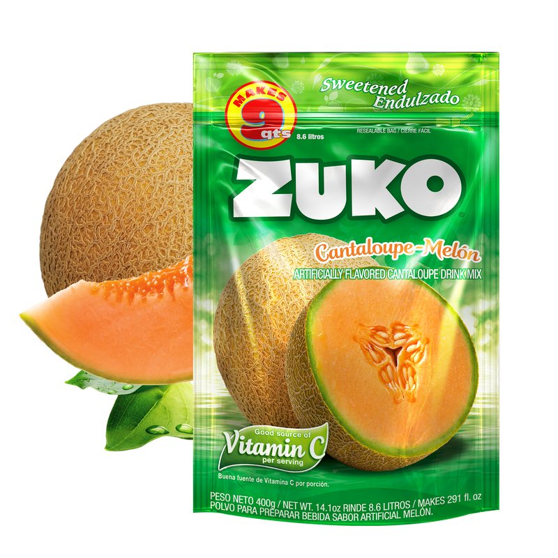 Zuko Drink Mix Cantaloupe Family Pack, 14.1 oz