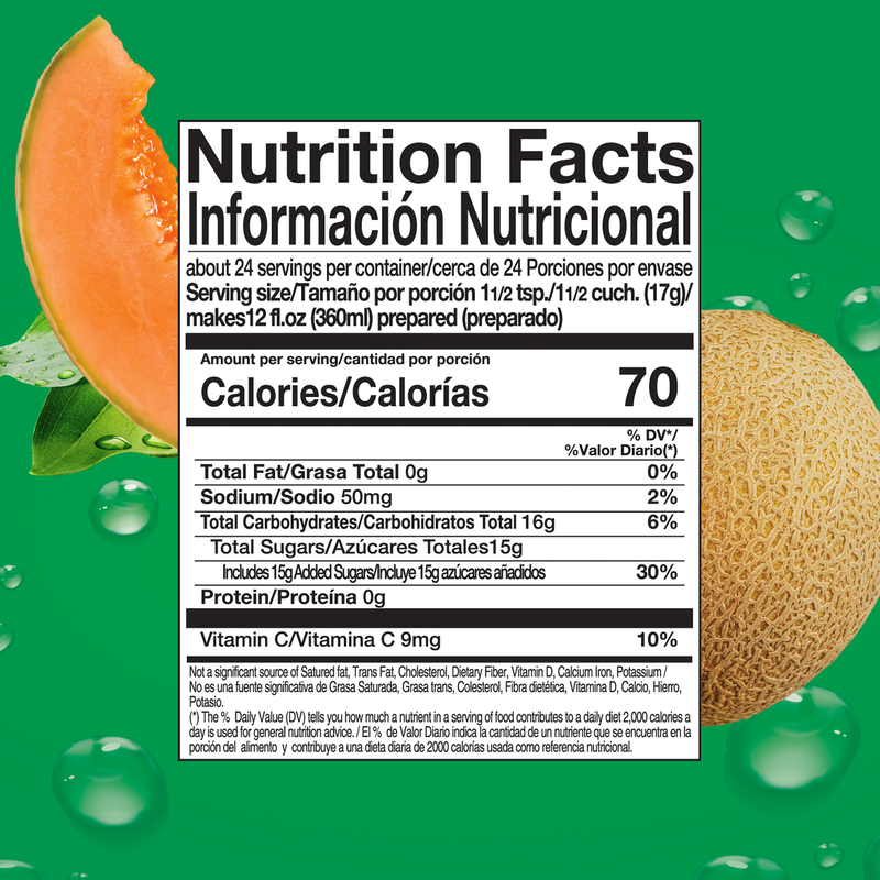 Zuko Drink Mix Cantaloupe Family Pack, 14.1 oz