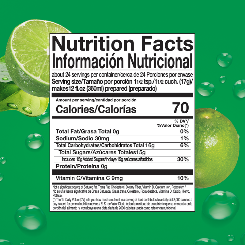 Zuko Drink Mix Lime Family Pack, 14.1 oz