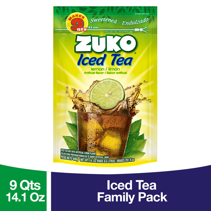 Zuko Drink Mix Lemon Tea Family Pack, 14.1 oz