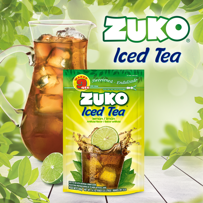 Zuko Drink Mix Lemon Tea Family Pack, 14.1 oz
