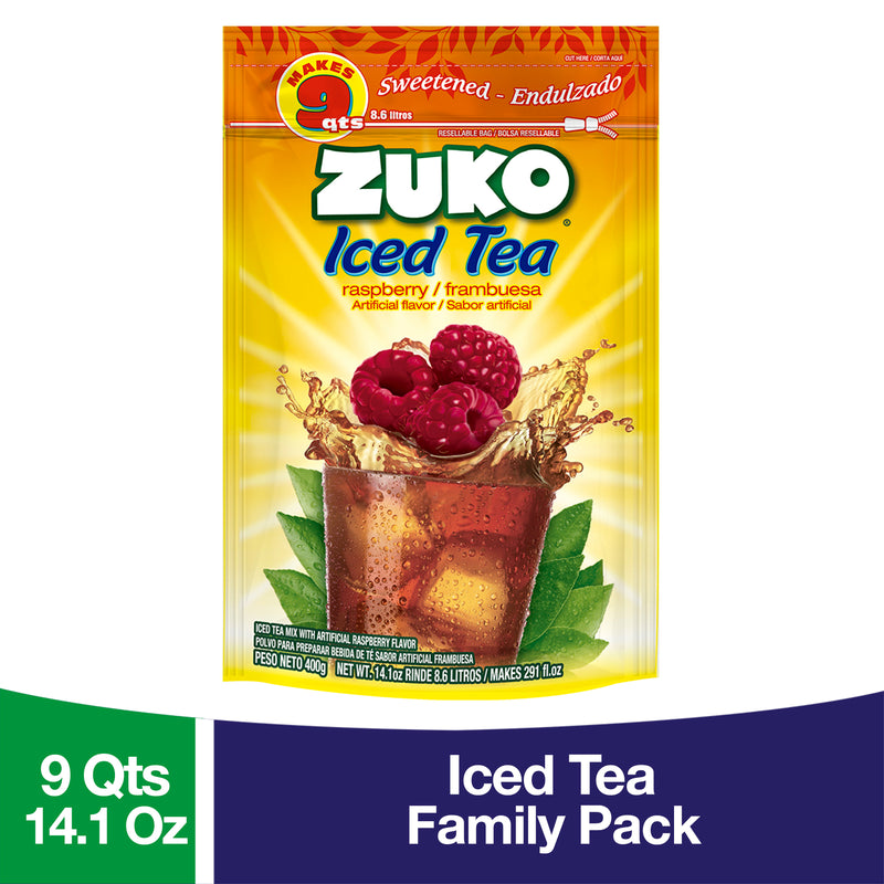 Zuko Drink Mix Raspberry Tea Family Pack, 14.1 oz