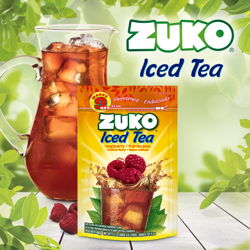 Zuko Drink Mix Raspberry Tea Family Pack, 14.1 oz — Cordialsa USA