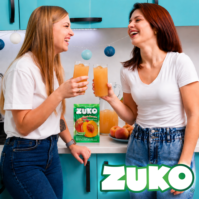 Zuko Drink Mix Peach Individual Pack, 24 Count, 0.9 oz