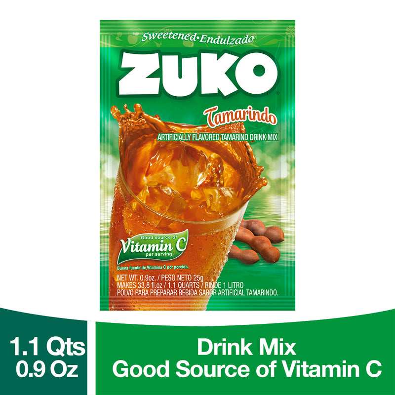 Zuko Drink Mix Tamarind Individual Pack, 24 Count, 0.9 oz