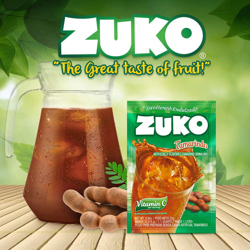 Zuko Drink Mix Tamarind Individual Pack, 24 Count, 0.9 oz