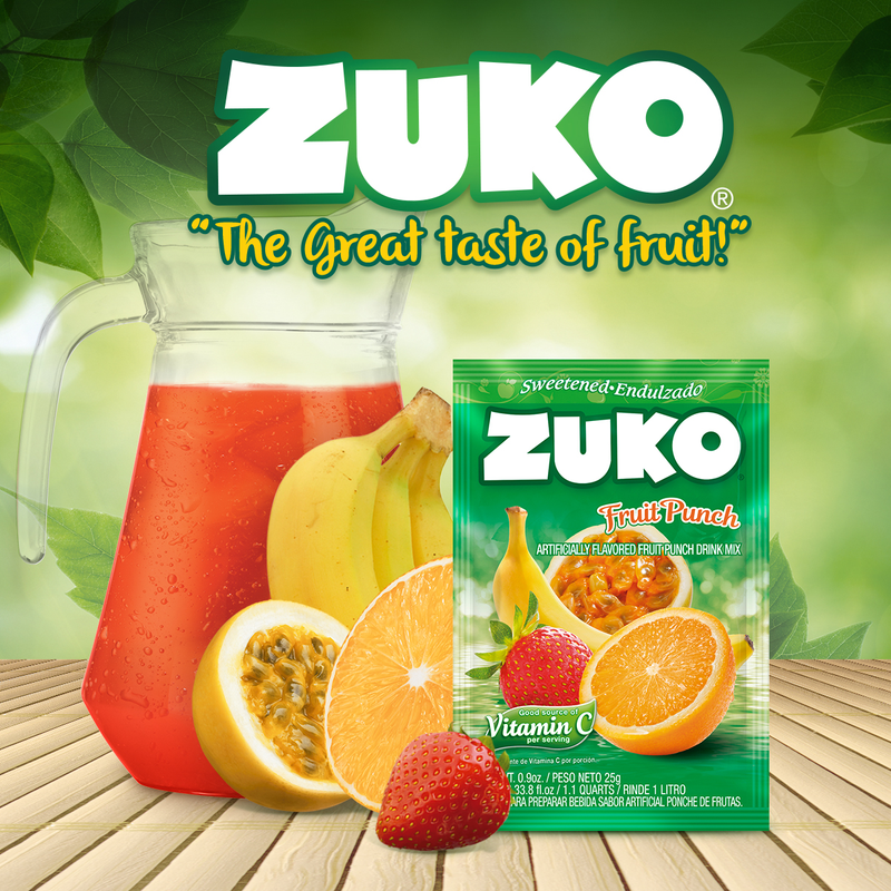 Zuko Ponche De Frutas Display 24 ct x 0.9 oz
