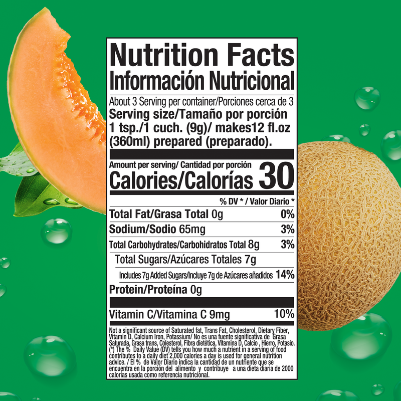 Zuko Drink Mix Cantaloupe Individual Pack, 24 Count, 0.9 oz