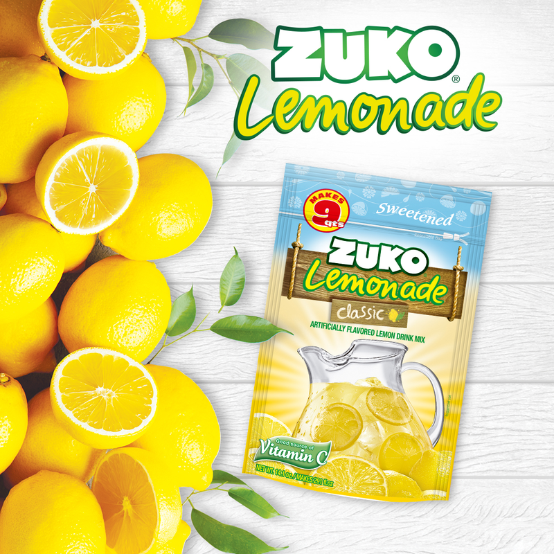 Zuko Drink Mix Classic Lemonade Family Pack, 14.1 oz