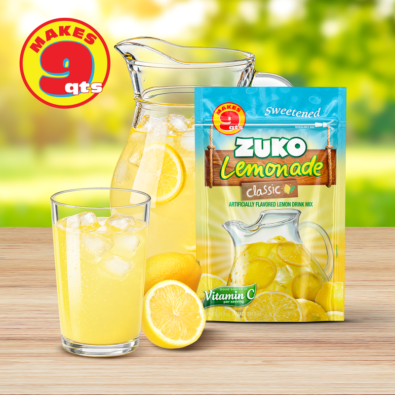 Zuko Drink Mix Classic Lemonade Family Pack, 14.1 oz