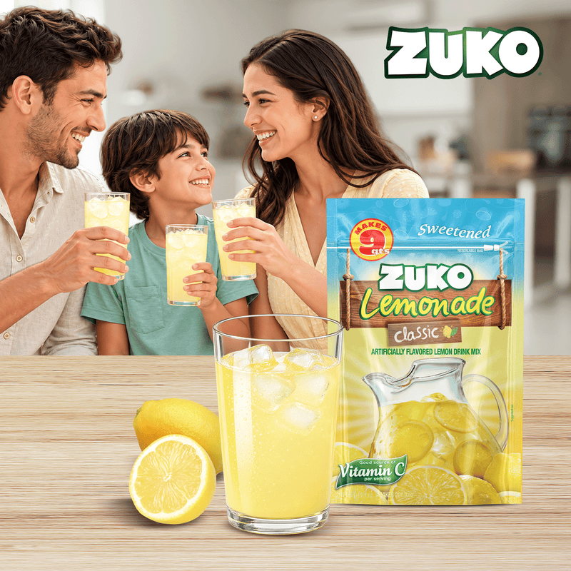 Zuko Drink Mix Classic Lemonade Family Pack, 14.1 oz