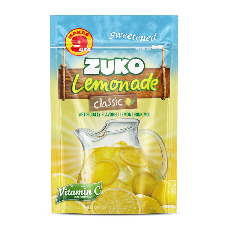 Zuko Drink Mix Classic Lemonade Family Pack, 14.1 oz