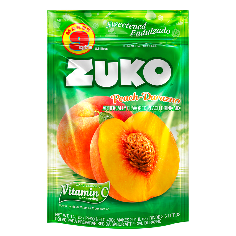 Zuko Drink Mix Peach Family Pack, 14.1 oz