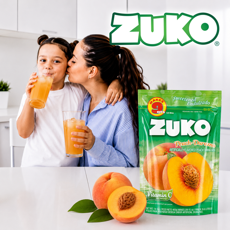Zuko Drink Mix Peach Family Pack, 14.1 oz
