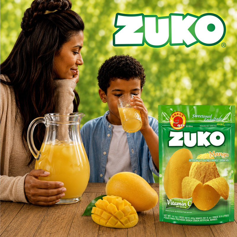 Zuko Drink Mix Mango Family Pack, 14.1 oz